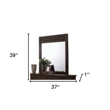 Mahogany Rectangle Dresser Mirror - Homeroots - Flyclothing LLC