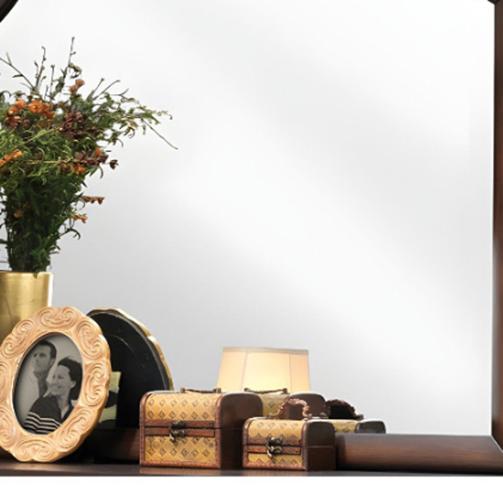 37" Espresso Irregular Dresser Mirror - Homeroots - Flyclothing LLC