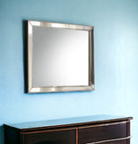 32" Platinum Framed Dresser Mirror - Homeroots - Flyclothing LLC