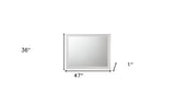 36" White Dresser Mirror - Homeroots - Flyclothing LLC