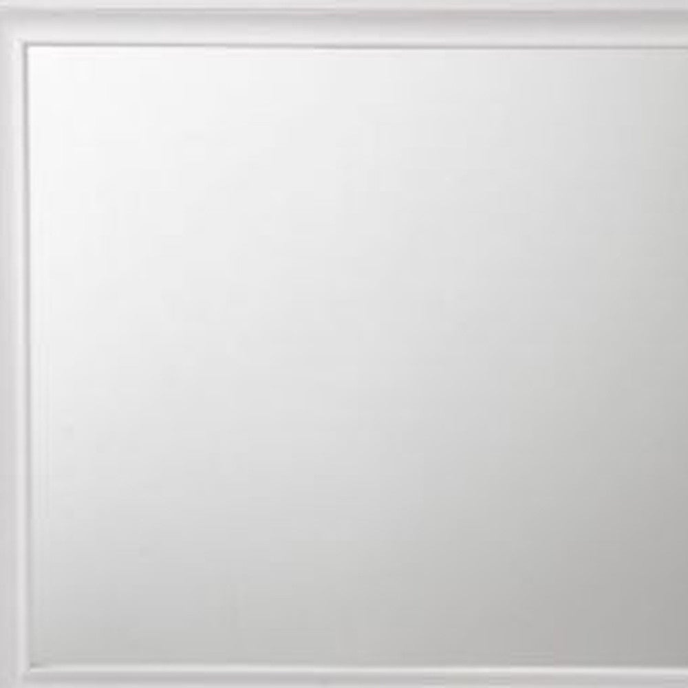 36" White Dresser Mirror - Homeroots - Flyclothing LLC