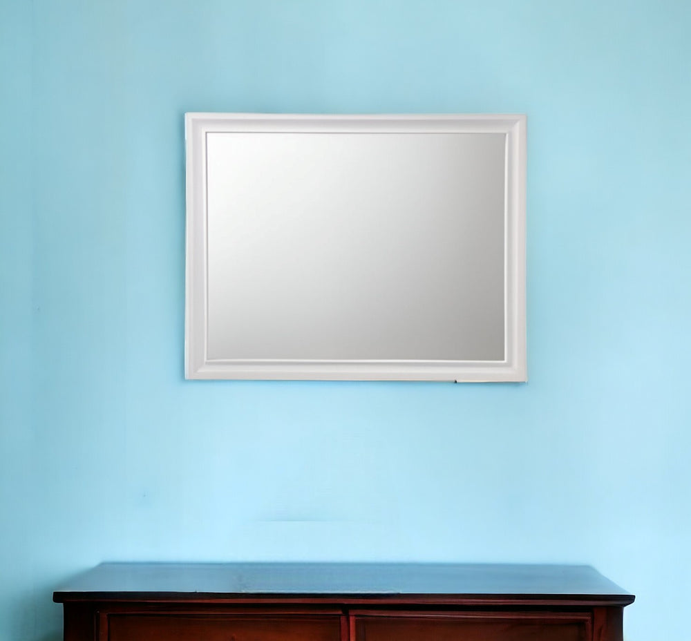 36" White Dresser Mirror - Homeroots - Flyclothing LLC