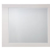 37" White High Gloss Square Dresser Mirror - Homeroots - Flyclothing LLC
