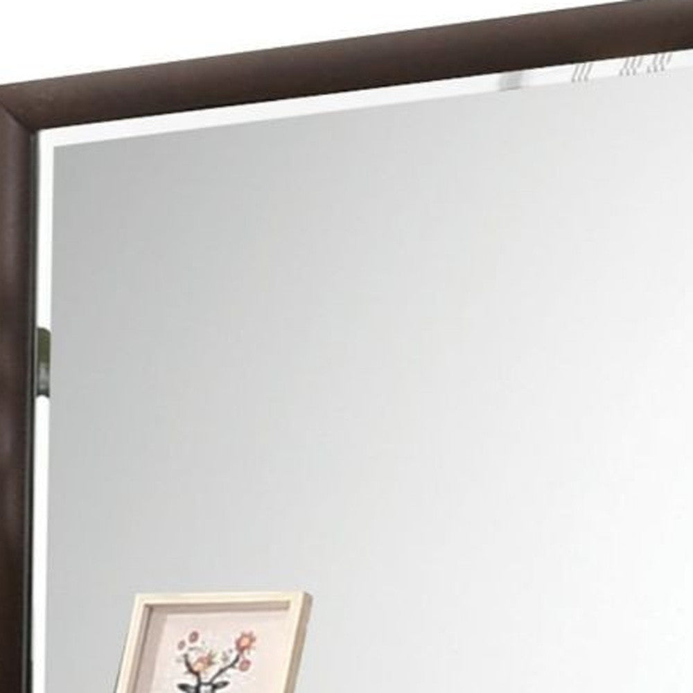 36" Dark Merlot Dresser Mirror - Homeroots - Flyclothing LLC
