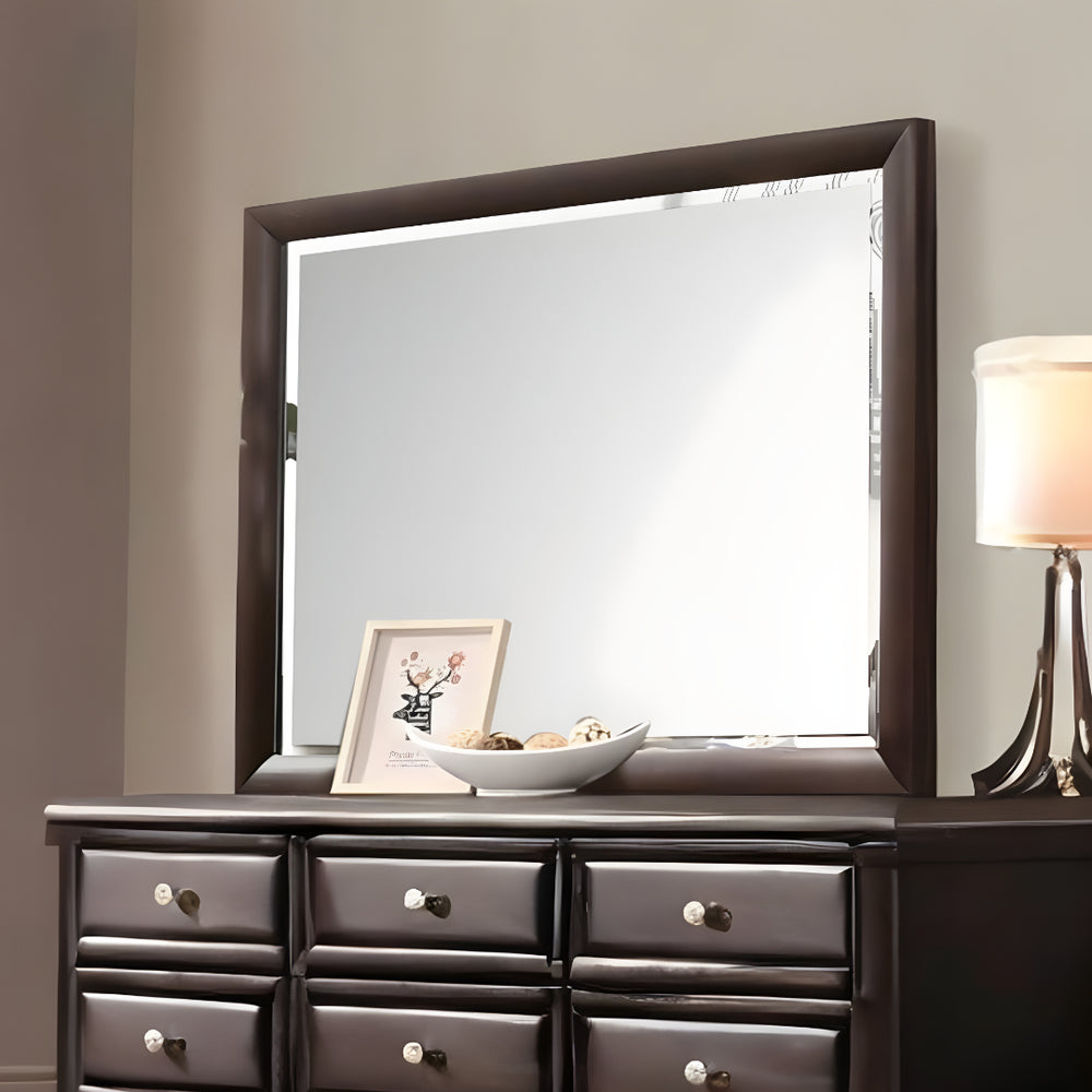 36" Dark Merlot Dresser Mirror - Homeroots - Flyclothing LLC