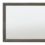 32" Gray Oak Dresser Mirror - Homeroots - Flyclothing LLC
