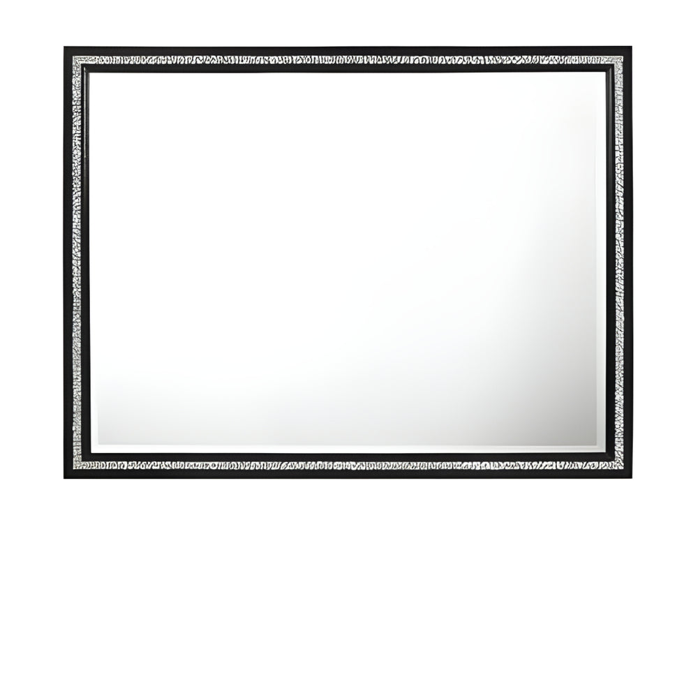 35" Weathered Black Dresser Mirror - Homeroots - Flyclothing LLC