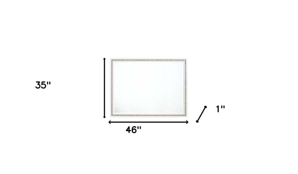 35" White Finish Dresser Mirror - Homeroots - Flyclothing LLC