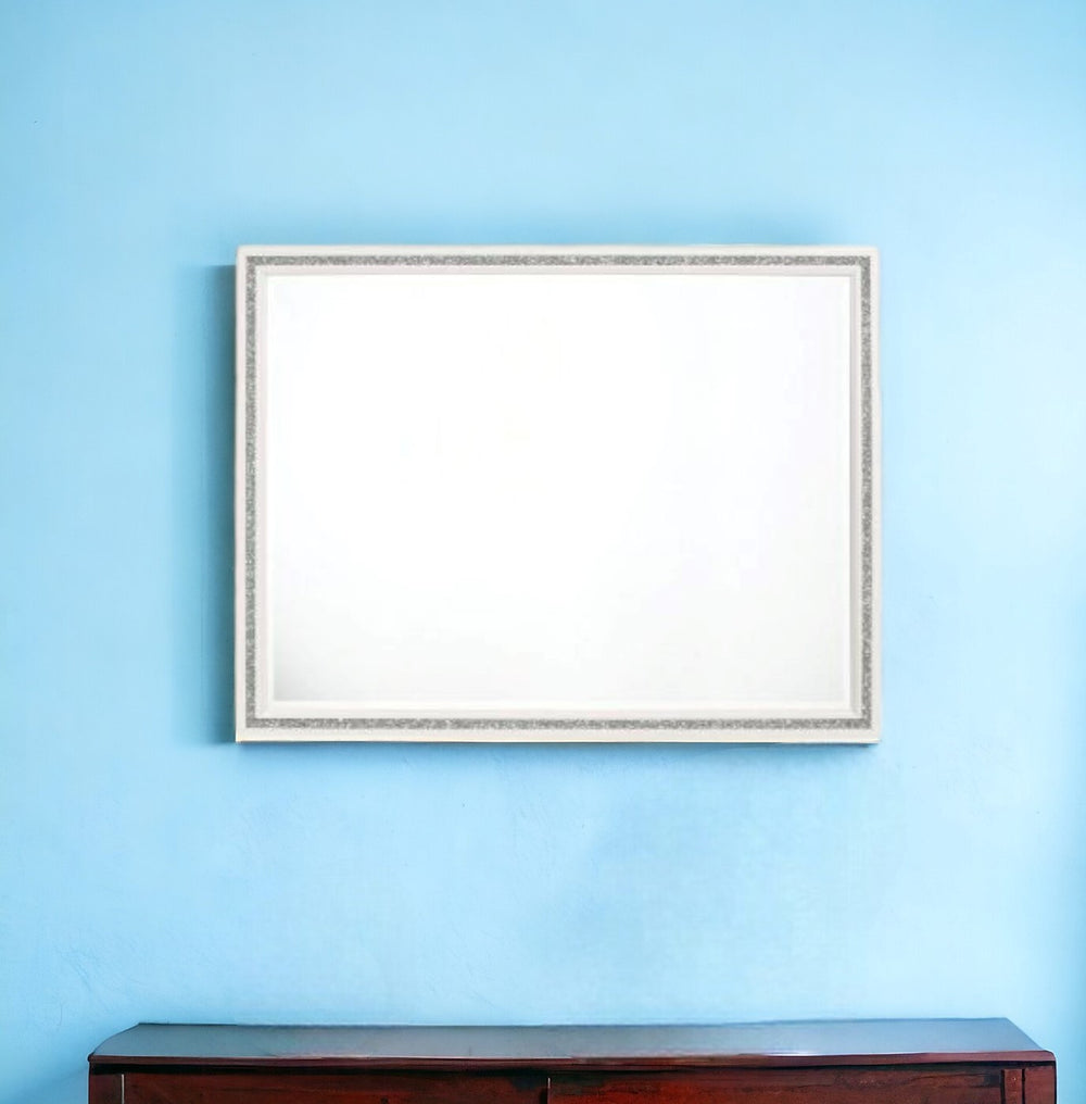 35" White Finish Dresser Mirror - Homeroots - Flyclothing LLC