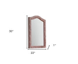30" Pink Fabric Dresser Mirror - Homeroots - Flyclothing LLC