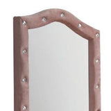 30" Pink Fabric Dresser Mirror - Homeroots - Flyclothing LLC