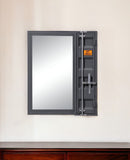 32" Gunmetal Rectangle Mounts To Dresser Dresser Mirror - Homeroots - Flyclothing LLC