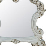 45" Antique Pearl Finish Irregular Dresser Mirror - Homeroots - Flyclothing LLC
