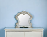 45" Antique Pearl Finish Irregular Dresser Mirror - Homeroots - Flyclothing LLC