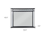 42" Mirrored, Black & Sliver Finish Dresser Mirror - Homeroots - Flyclothing LLC