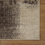 4' X 6' Beige Gray And Black Damask Distressed Stain Resistant Area Rug - Homeroots - Flyclothing LLC