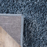 8' Blue Shag Stain Resistant Runner Rug - Homeroots - Flyclothing LLC