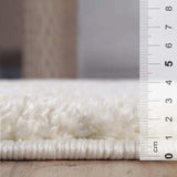 4' X 6' Ivory Shag Stain Resistant Area Rug - Homeroots - Flyclothing LLC