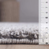 4' X 6' Silver Shag Stain Resistant Area Rug - Homeroots - Flyclothing LLC