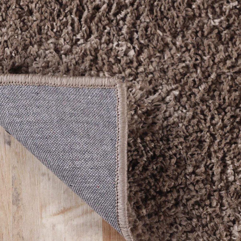 4' X 6' Taupe Shag Stain Resistant Area Rug - Homeroots - Flyclothing LLC