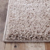 5' X 8' Beige Shag Stain Resistant Area Rug - Homeroots - Flyclothing LLC
