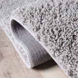 5' X 8' Silver Shag Stain Resistant Area Rug - Homeroots - Flyclothing LLC