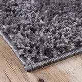 8' X 10' Grey Shag Stain Resistant Area Rug - Homeroots - Flyclothing LLC