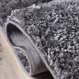 8' X 10' Grey Shag Stain Resistant Area Rug - Homeroots - Flyclothing LLC