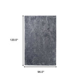 8' X 10' Grey Shag Stain Resistant Area Rug - Homeroots - Flyclothing LLC