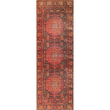 8' Brown Medallion Power Loom Runner Rug - Homeroots - Flyclothing LLC
