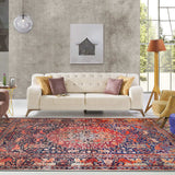 5' X 8' Brown Medallion Stain Resistant Area Rug - Homeroots - Flyclothing LLC