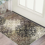2' X 3' Blue And Gray Medallion Power Loom Stain Resistant Area Rug - Homeroots - Flyclothing LLC