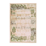 2' X 3' Beige Damask Power Loom Distressed Stain Resistant Area Rug - Homeroots - Flyclothing LLC