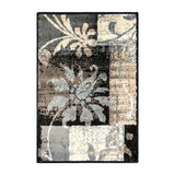 2' X 3' Beige And Gray Floral Power Loom Distressed Stain Resistant Area Rug - Homeroots - Flyclothing LLC