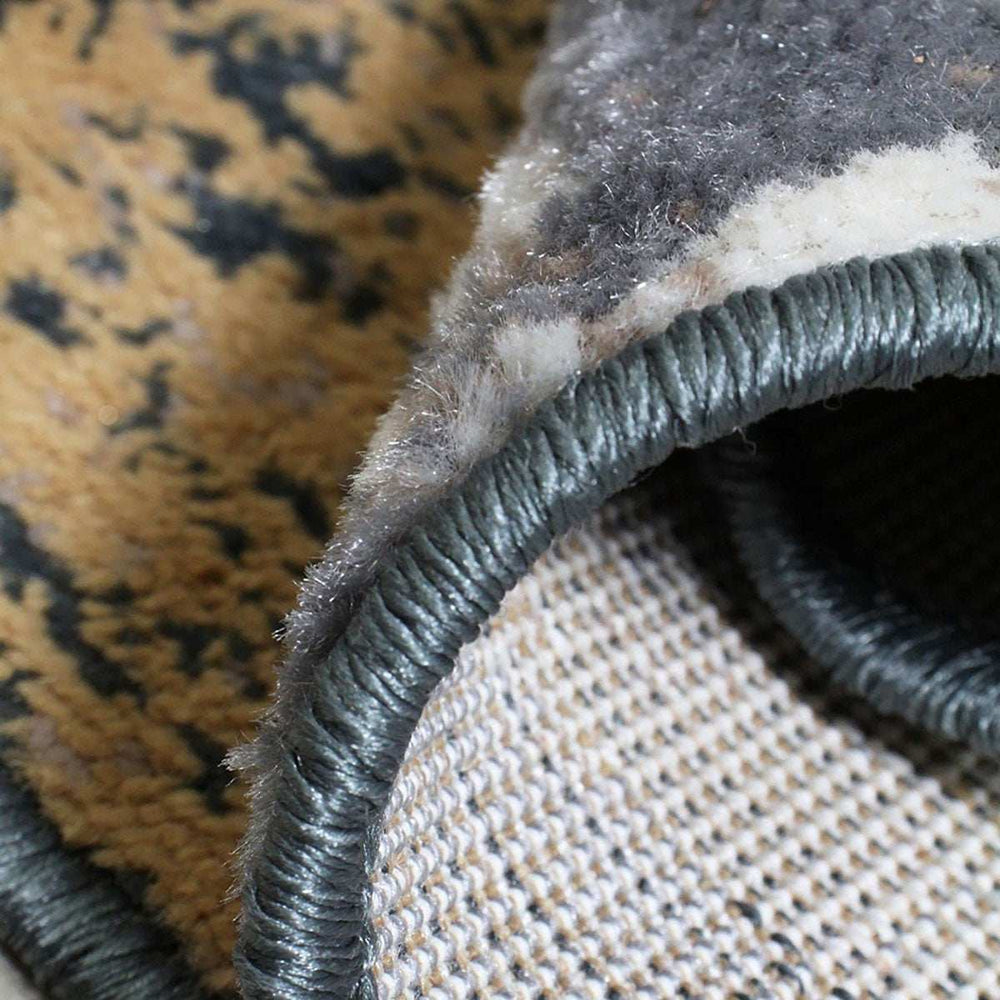 8' X 10' Beige And Gray Floral Power Loom Distressed Stain Resistant Area Rug - Homeroots - Flyclothing LLC