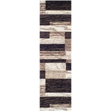 12' Chocolate Patchwork Power Loom Runner Rug - Homeroots - Flyclothing LLC