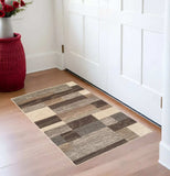 3' X 5' Slate Patchwork Power Loom Stain Resistant Area Rug - Homeroots - Flyclothing LLC