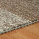 4' X 6' Light Blue And Ivory Patchwork Power Loom Stain Resistant Area Rug - Homeroots - Flyclothing LLC