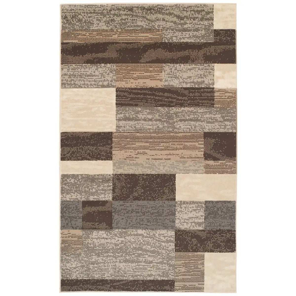 4' X 6' Slate Patchwork Power Loom Stain Resistant Area Rug - Homeroots - Flyclothing LLC