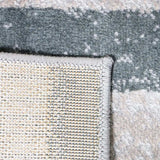 5' X 8' Blue And Taupe Patchwork Power Loom Stain Resistant Area Rug - Homeroots - Flyclothing LLC