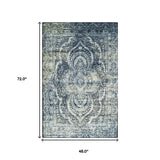 4' X 6' Taupe Abstract Power Loom Distressed Stain Resistant Area Rug - Homeroots - Flyclothing LLC
