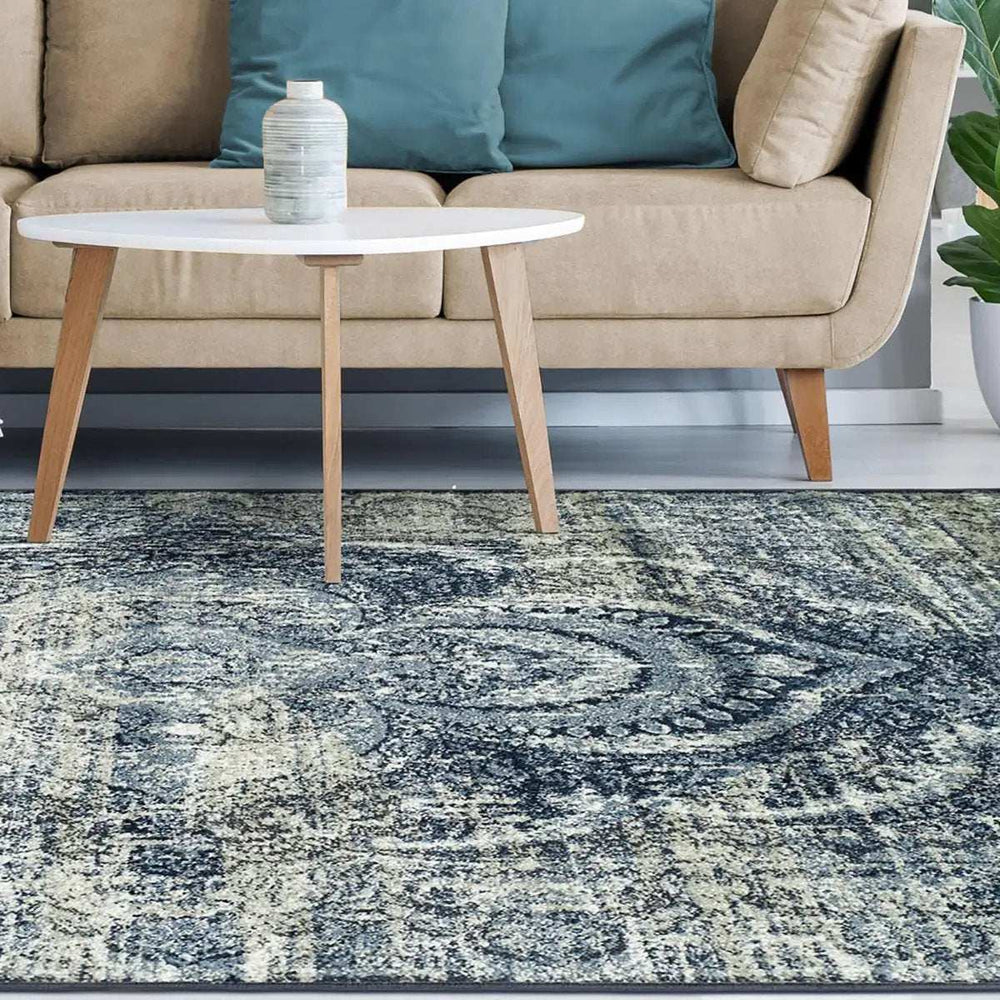9' X 12' Taupe Abstract Power Loom Distressed Stain Resistant Area Rug - Homeroots - Flyclothing LLC
