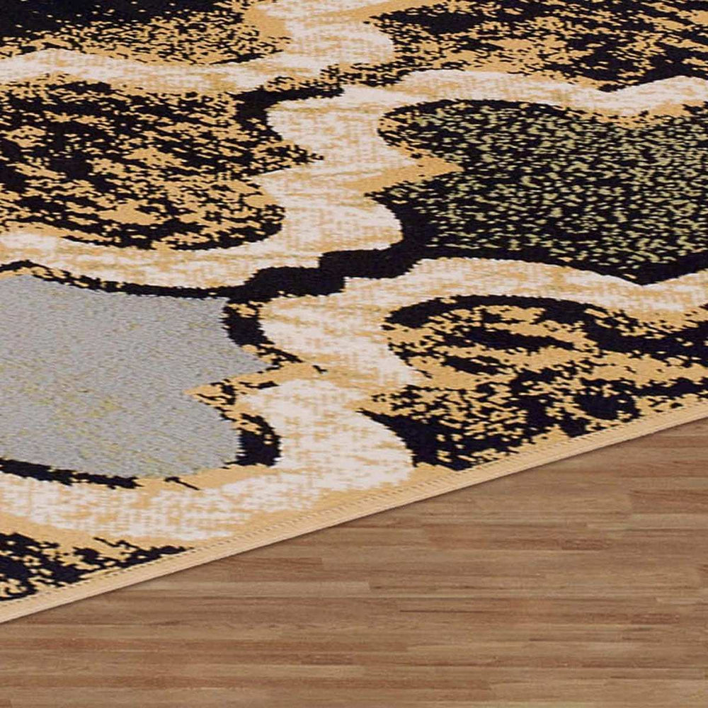 2' X 3' Multi Color Quatrefoil Power Loom Distressed Stain Resistant Area Rug - Homeroots - Flyclothing LLC