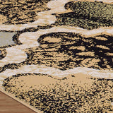 5' X 8' Multi Color Quatrefoil Power Loom Distressed Stain Resistant Area Rug - Homeroots - Flyclothing LLC