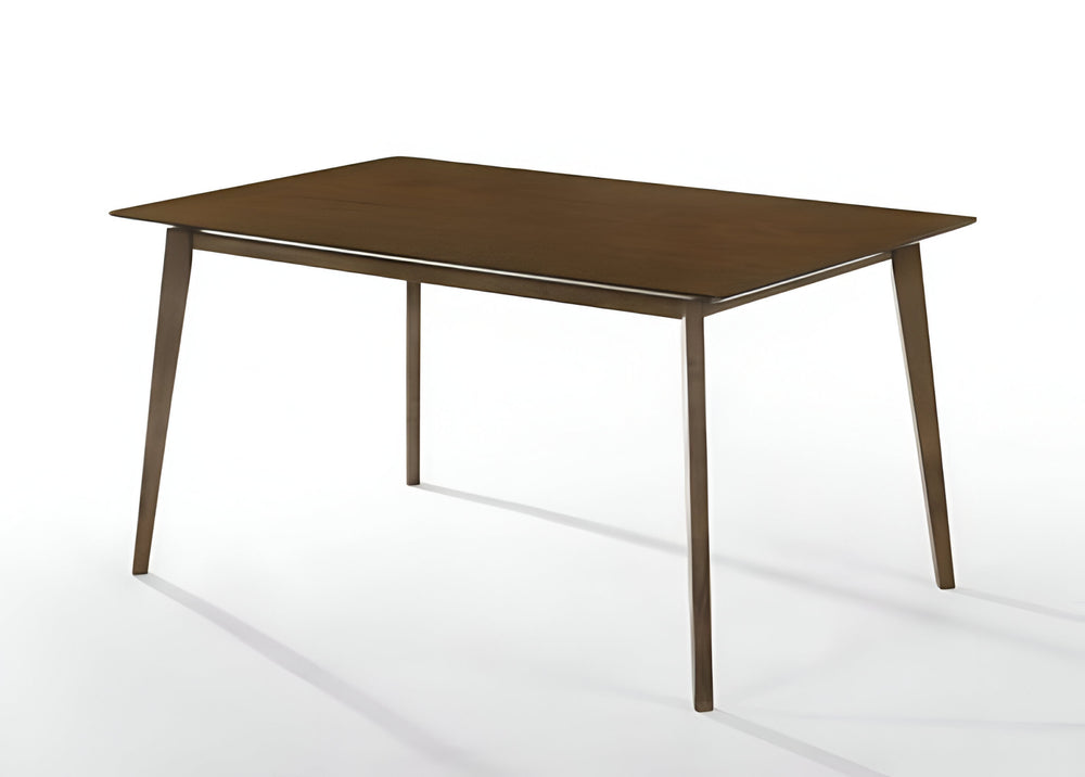 59" Brown Solid Wood Dining Table - Homeroots - Flyclothing LLC