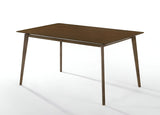 59" Brown Solid Wood Dining Table - Homeroots - Flyclothing LLC