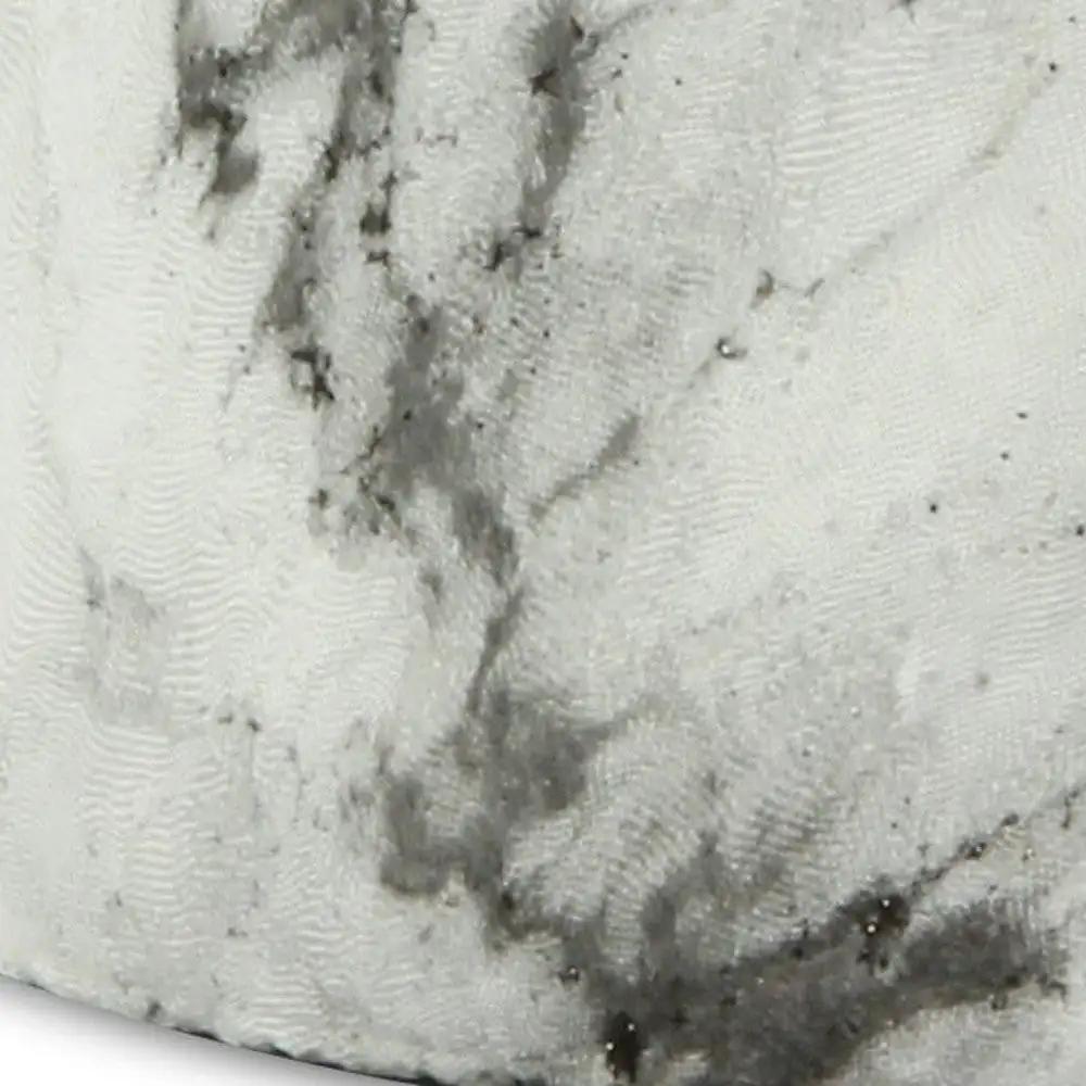 6" White and Gray Marbleized Ceramic Indoor Outdoor Round Pot Planter - Homeroots - Flyclothing LLC