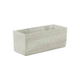 9" Light Gray Rustic Cement Indoor Outdoor Rectangular Pot Planter - Homeroots - Flyclothing LLC