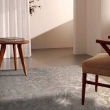 4' X 6' Grey Damask Power Loom Stain Resistant Area Rug - Homeroots - Flyclothing LLC