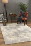 4' X 6' Light Grey Abstract Power Loom Stain Resistant Area Rug - Homeroots - Flyclothing LLC